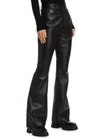 Indiana Leather High-Rise Flare Jeans