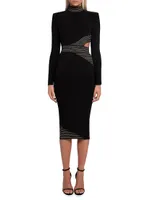 Message To Love Cut-Out Midi-Dress