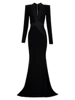 Battle Lines The Heiress V-Neck Gown