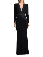 Battle Lines The Heiress V-Neck Gown