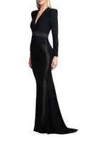 Battle Lines The Heiress V-Neck Gown