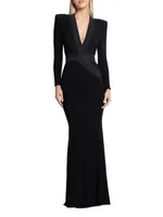 Battle Lines The Heiress V-Neck Gown