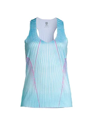 Pleated V-Neck Tank