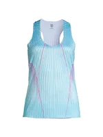 Pleated V-Neck Tank