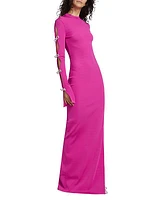 Long-Sleeve Maxi Dress