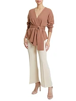 Juliette Belted Wrap Cardigan