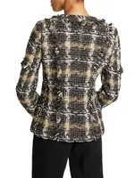 Estela Plaid Tweed Jacket