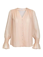 Plata Gauze Button-Front Shirt