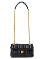 Small Evelyn Quilted Leather Shoulder Bag