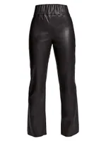 Reagan Stretch Leather Leggings