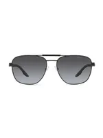 6MM Metal Aviator Sunglasses