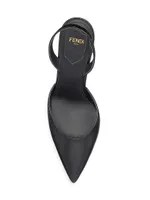 Fendi First Leather Slingback Pumps