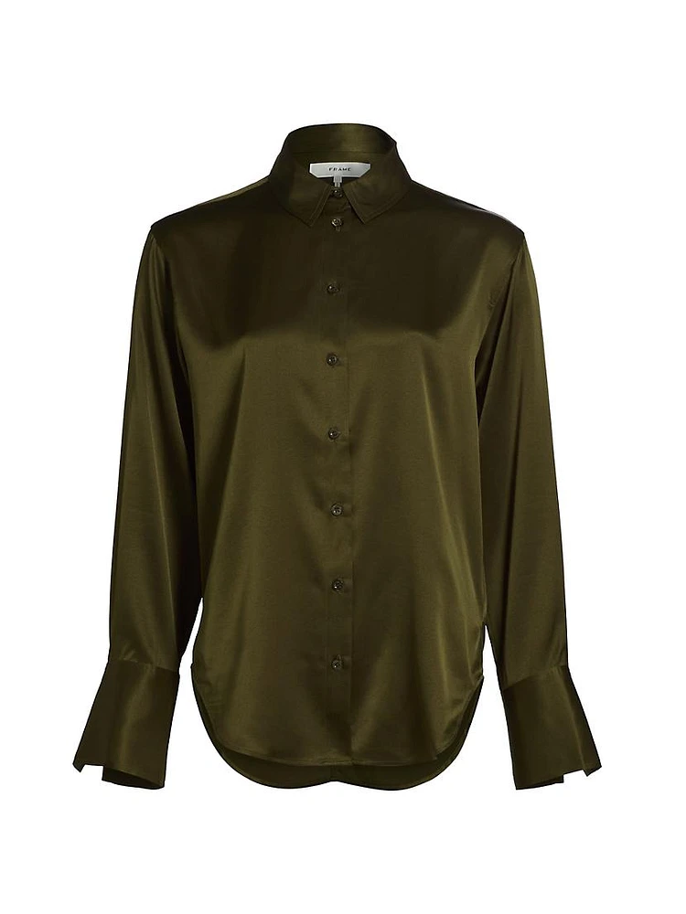 The Standard Silk Button-Up Shirt