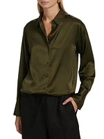 The Standard Silk Button-Up Shirt