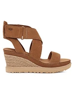 Ilena Suede Wedge Sandals