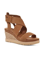 Ilena Suede Wedge Sandals