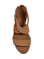 Ilena Suede Wedge Sandals