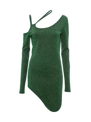 Asymmetric Cut-Out Minidress