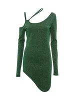 Asymmetric Cut-Out Minidress