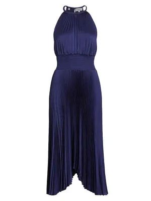 Renzo II Pleated Midi-Dress