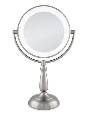 Dimmable Touch Ultra Bright Dual-Sided LED Lighted Vanity Mirror - 12X/1X Magnification