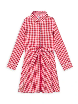 Little Girl's & Girl's Marlowe Gingham Shirtdress