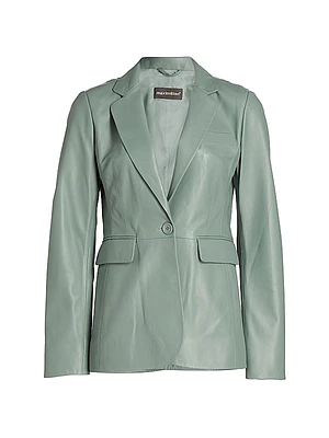 Maximilian Leather Blazer Jacket
