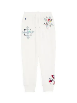 Girl's Patchwork Joggers
