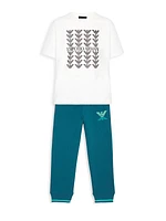 Little Boy's & Boy's Eagle Print Sweatpants