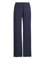 Soleil Rib-Knit Straight Pants