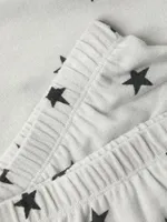 River Scallop-Trim Star Sweat Shorts