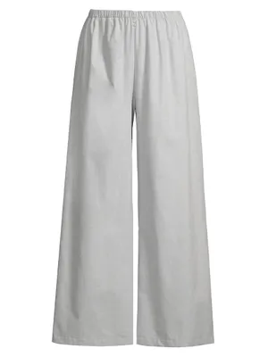 Cavani Cotton Wide-Leg Pants