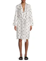 Rabia Star Print Robe