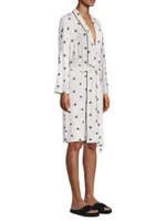 Rabia Star Print Robe