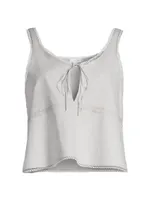 Lulu Cotton Tie-Front Tank