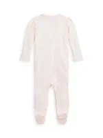 Baby Girl's Floral Organic Cotton Coverall