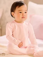 Baby Girl's Floral Organic Cotton Coverall