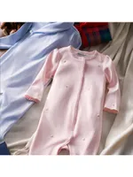 Baby Girl's Floral Organic Cotton Coverall