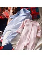 Baby Girl's Floral Organic Cotton Coverall
