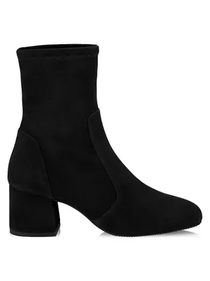 Sleek Suede Sock Booties