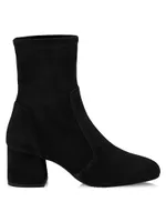 Sleek Suede Sock Booties