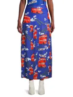 Bus-Print Skirt