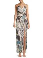 Finn Leafy Column Gown