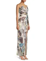 Finn Leafy Column Gown