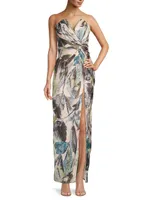 Finn Leafy Column Gown