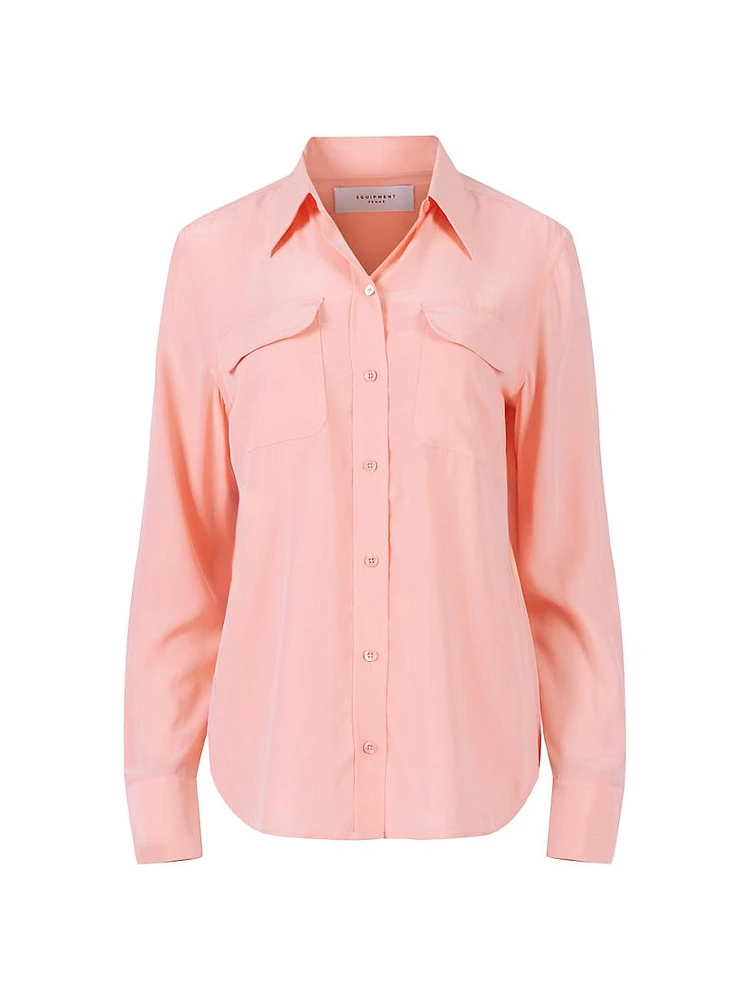 Signature Slim Silk Shirt