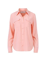 Signature Slim Silk Shirt