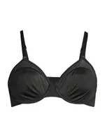 Satin & Mesh Underwire Bra