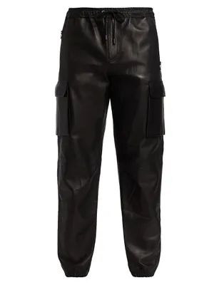 Leather Cargo Pants