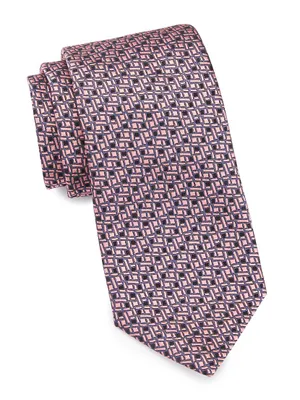Weave Design Silk Tie